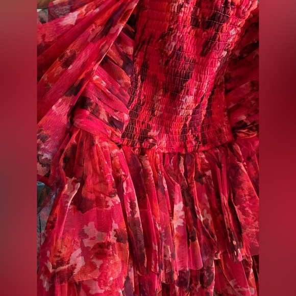 Lace & Beads tulle off-the-shoulder corset mini dress - Picture 11 of 11